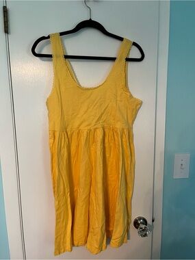 American Eagle Outfitters Bright Yellow Sleeveless Dress